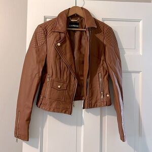 Faux leather jacket